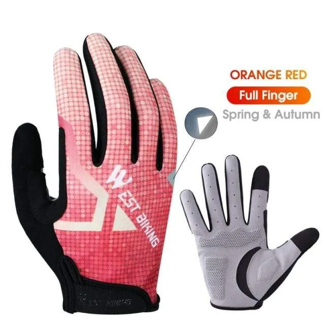 Radfahren Handschuhe Voll Finger MTB Rennrad Fahrrad Handschuhe Sommer Gel Sport Handschuhe Männer Frauen Fahrrad Ausrüstung