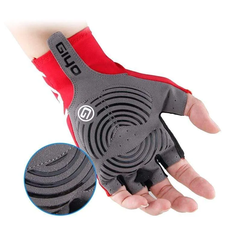 Breaking Wind Fahrradhandschuhe Halbfinger Anti-Rutsch-Fahrradhandschuhe Rennradhandschuh MTB Biciclet Guantes Ciclismo