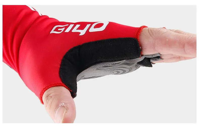 Breaking Wind Fahrradhandschuhe Halbfinger Anti-Rutsch-Fahrradhandschuhe Rennradhandschuh MTB Biciclet Guantes Ciclismo
