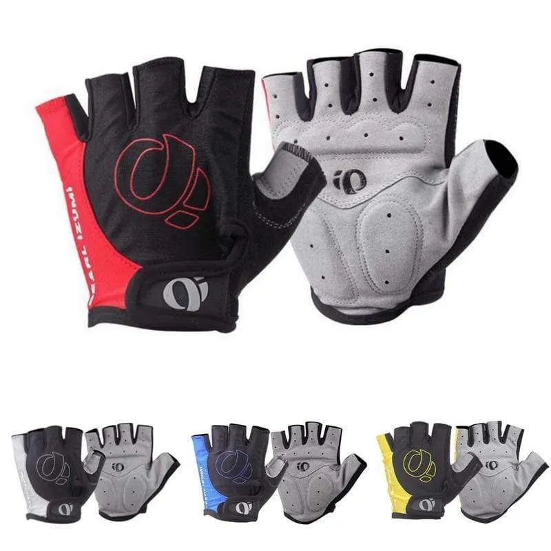 1 Paar Gel Halbfinger Fahrradhandschuhe Anti-Rutsch Anti-Schweiß Fahrrad Handschuhe Links-Rechts Anti-Schock MTB Rennrad Sporthandschuhe Road