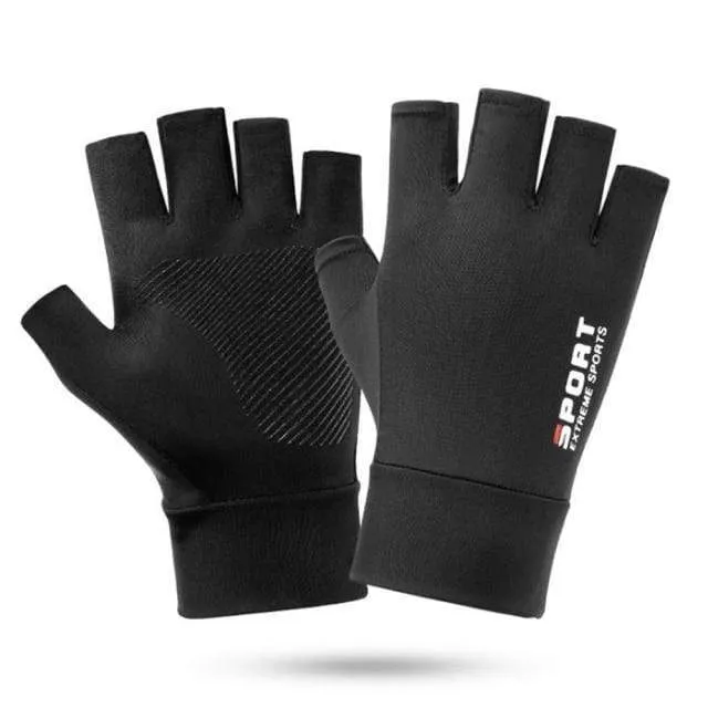 Schnelltrocknende Fahrradhandschuhe zum Radfahren, fingerlose Handschuhe für Herren, solide MTB-Fahrradhandschuhe, rutschfeste Motorrad-Fahrhandschuhe