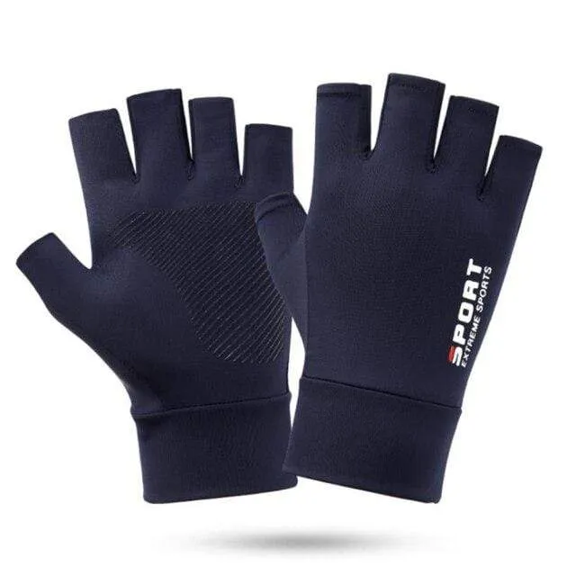 Schnelltrocknende Fahrradhandschuhe zum Radfahren, fingerlose Handschuhe für Herren, solide MTB-Fahrradhandschuhe, rutschfeste Motorrad-Fahrhandschuhe
