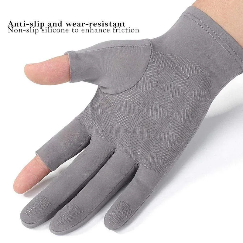 Schnelltrocknende Fahrradhandschuhe zum Radfahren, fingerlose Handschuhe für Herren, solide MTB-Fahrradhandschuhe, rutschfeste Motorrad-Fahrhandschuhe