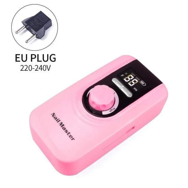 25 W Multifunktions-Nagelbohrmaschine mit 35000 U/min, wiederaufladbar, tragbar, stark polierend, Maniküre- und Pediküre-Set, Nagelwerkzeuge