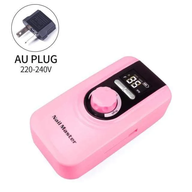 25 W Multifunktions-Nagelbohrmaschine mit 35000 U/min, wiederaufladbar, tragbar, stark polierend, Maniküre- und Pediküre-Set, Nagelwerkzeuge