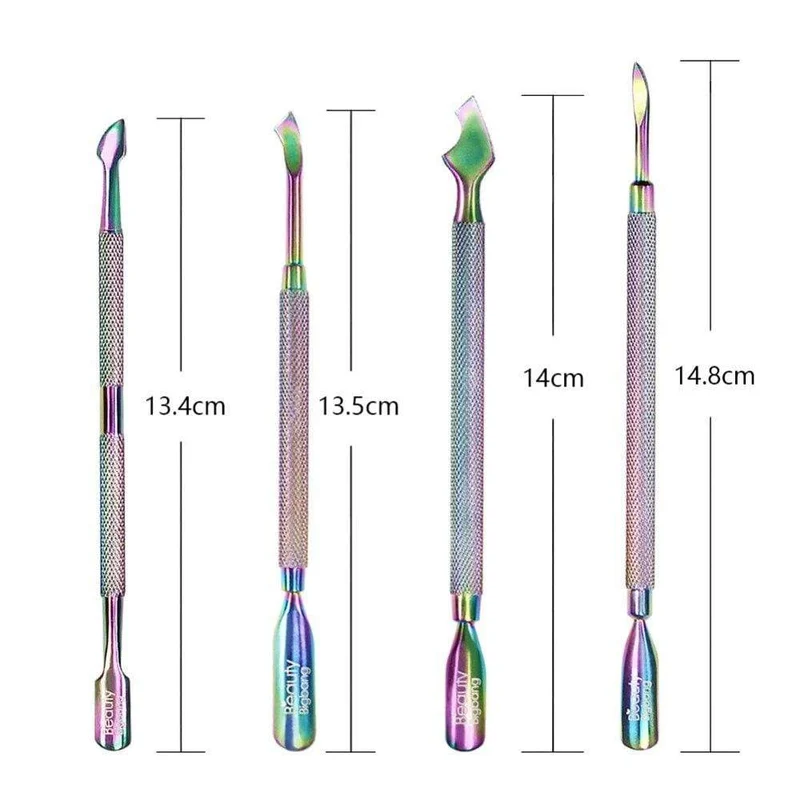 Edelstahl Nagelhautschieber Nagelschieber Repousse Cuticule Ongles Materiel Professionnelle Corta Cuticula Tool
