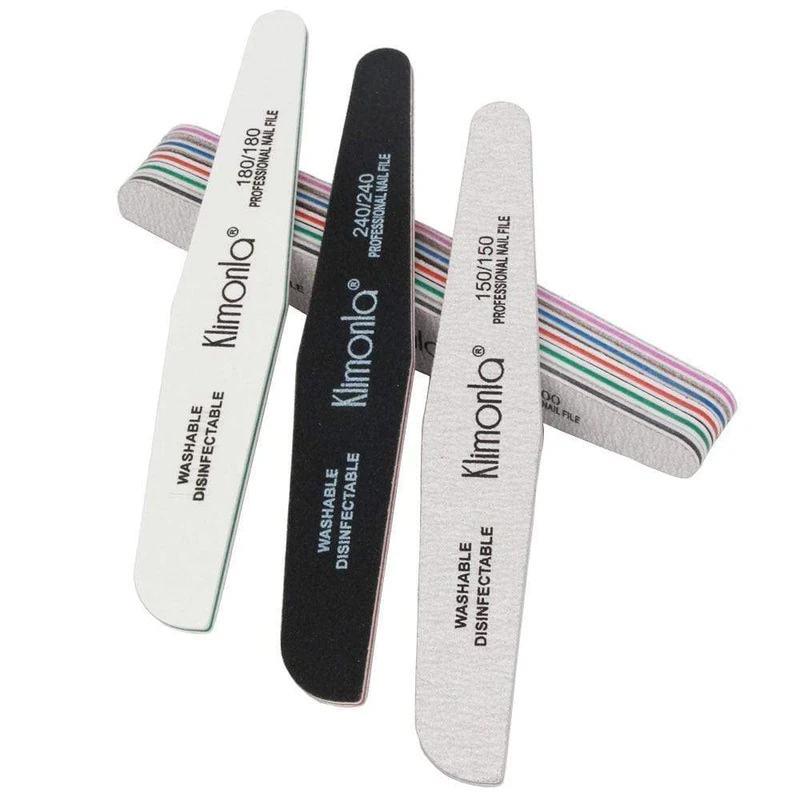 10Pcs Professionelle Raute Nagel Datei 80/100/150/180/240 Nagellack Sets Holz nagelvijl Maniküre Werkzeuge Nägel Zubehör