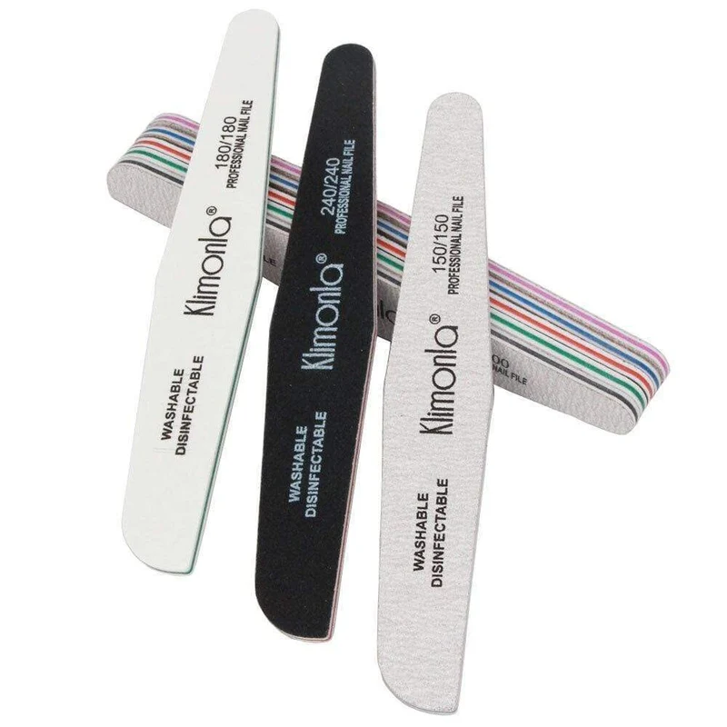 10Pcs Professionelle Raute Nagel Datei 80/100/150/180/240 Nagellack Sets Holz nagelvijl Maniküre Werkzeuge Nägel Zubehör