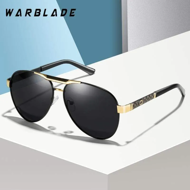 Polarisierte Sonnenbrille für Herren für Sport im Freien, Autofahren, Polaroid-Sonnenbrille, Herren, Piloten-Sonnenbrille mit Metallrahmen, Gafas De