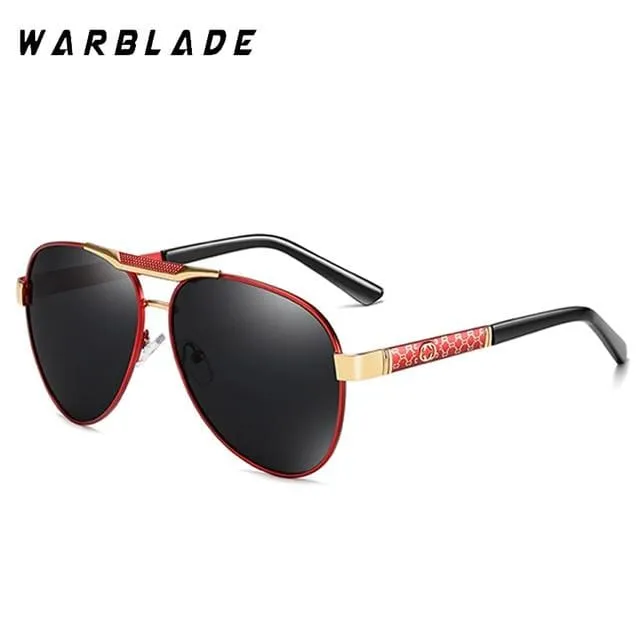 Polarisierte Sonnenbrille für Herren für Sport im Freien, Autofahren, Polaroid-Sonnenbrille, Herren, Piloten-Sonnenbrille mit Metallrahmen, Gafas De