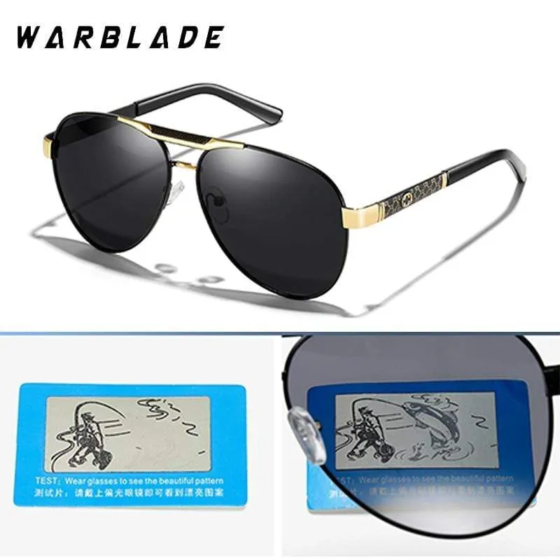 Polarisierte Sonnenbrille für Herren für Sport im Freien, Autofahren, Polaroid-Sonnenbrille, Herren, Piloten-Sonnenbrille mit Metallrahmen, Gafas De