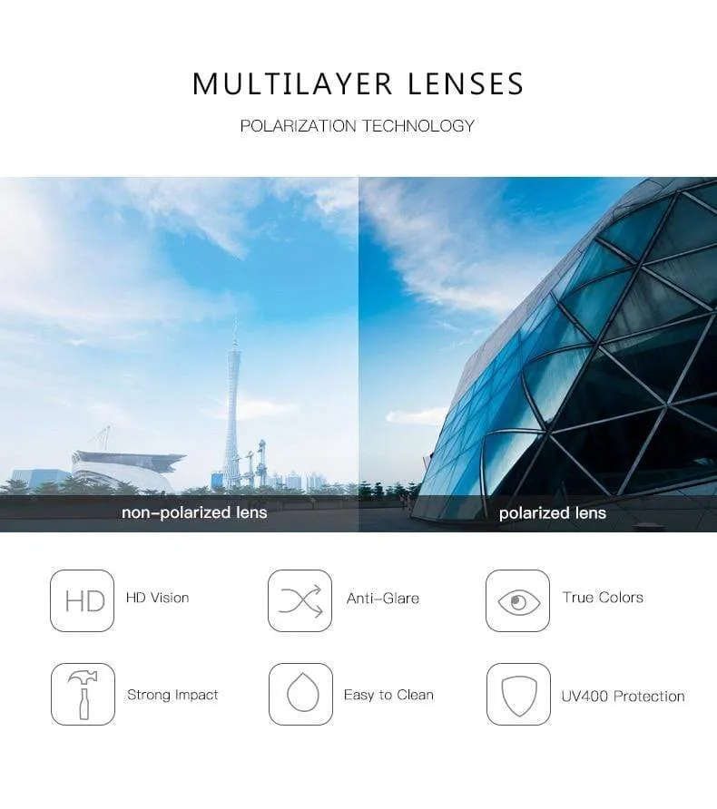 Polarisierte Sonnenbrille für Herren für Sport im Freien, Autofahren, Polaroid-Sonnenbrille, Herren, Piloten-Sonnenbrille mit Metallrahmen, Gafas De