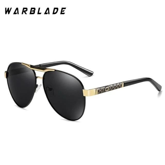 Polarisierte Sonnenbrille für Herren für Sport im Freien, Autofahren, Polaroid-Sonnenbrille, Herren, Piloten-Sonnenbrille mit Metallrahmen, Gafas De