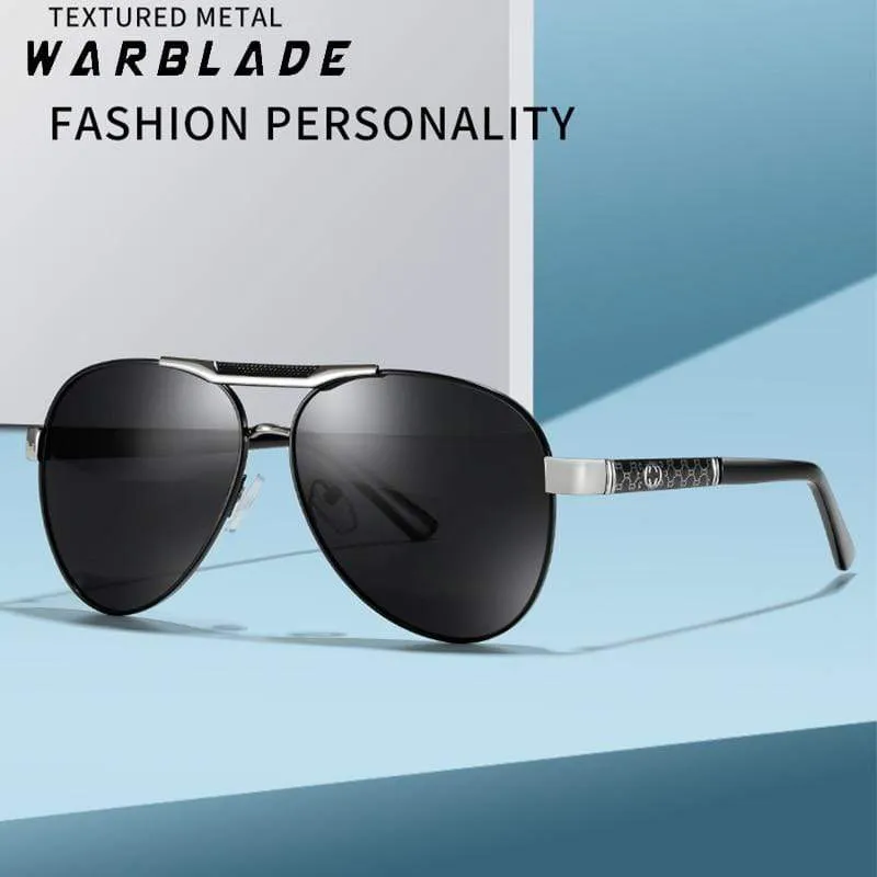 Polarisierte Sonnenbrille für Herren für Sport im Freien, Autofahren, Polaroid-Sonnenbrille, Herren, Piloten-Sonnenbrille mit Metallrahmen, Gafas De