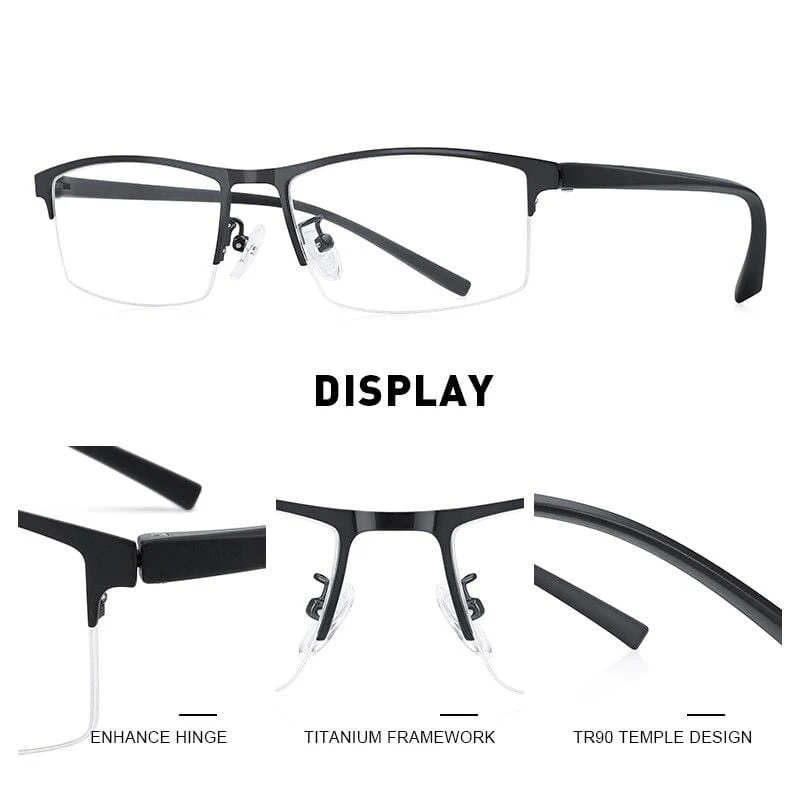 Männer Optische Rahmen Brillen Rahmen Rack Kommerziellen Gläser Mode Brillen Rahmen Myopie Titan Rahmen TR90 Beine