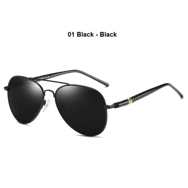 Polarisierte Sonnenbrille für Herren und Damen, Vintage-Sonnenbrille für Autofahrer, Pilotenbrille, Markendesigner, schwarze Sonnenbrille für Herren und Damen, UV400