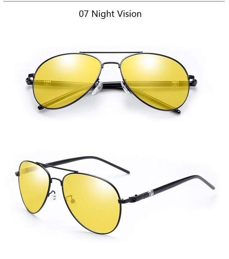 Polarisierte Sonnenbrille für Herren und Damen, Vintage-Sonnenbrille für Autofahrer, Pilotenbrille, Markendesigner, schwarze Sonnenbrille für Herren und Damen, UV400