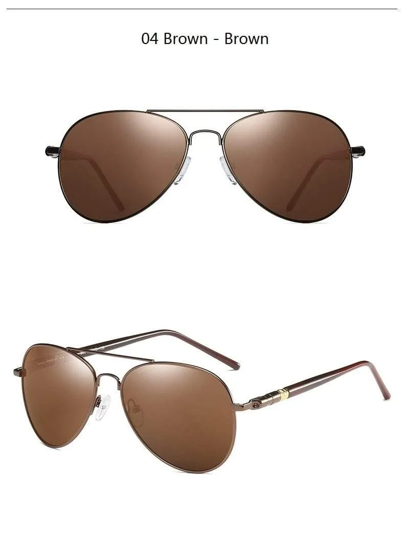 Polarisierte Sonnenbrille für Herren und Damen, Vintage-Sonnenbrille für Autofahrer, Pilotenbrille, Markendesigner, schwarze Sonnenbrille für Herren und Damen, UV400