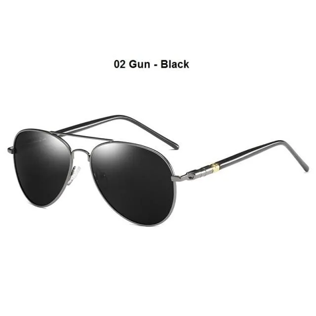 Polarisierte Sonnenbrille für Herren und Damen, Vintage-Sonnenbrille für Autofahrer, Pilotenbrille, Markendesigner, schwarze Sonnenbrille für Herren und Damen, UV400