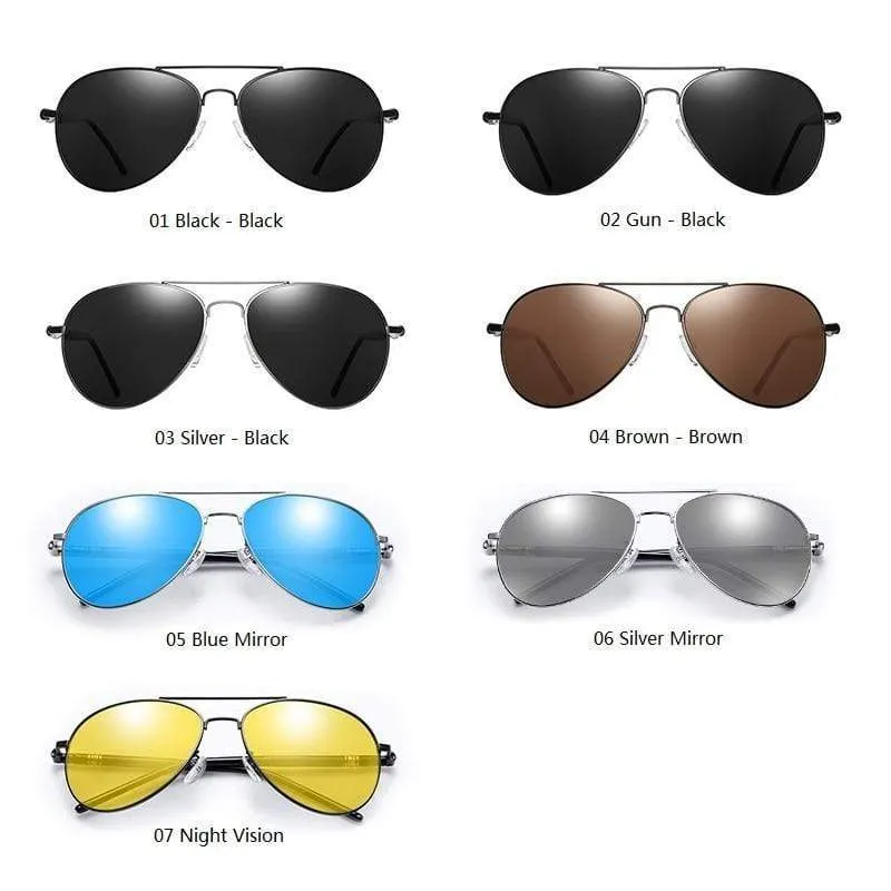 Polarisierte Sonnenbrille für Herren und Damen, Vintage-Sonnenbrille für Autofahrer, Pilotenbrille, Markendesigner, schwarze Sonnenbrille für Herren und Damen, UV400