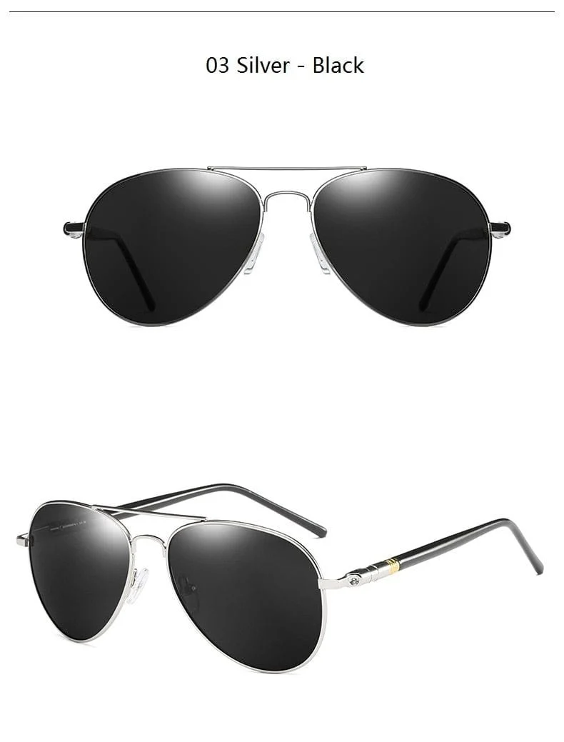 Polarisierte Sonnenbrille für Herren und Damen, Vintage-Sonnenbrille für Autofahrer, Pilotenbrille, Markendesigner, schwarze Sonnenbrille für Herren und Damen, UV400