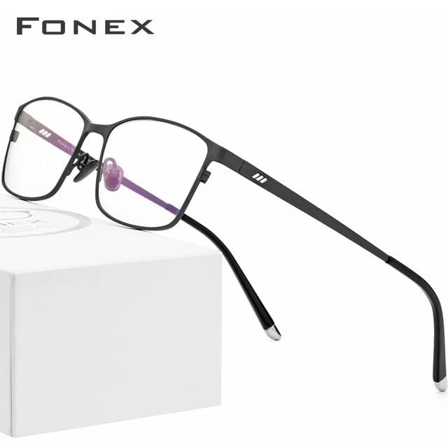 Titan Brillenrahmen Männer Square Eyewear Male Classic Volloptische Brillenfassungen Gafas Oculos 8505