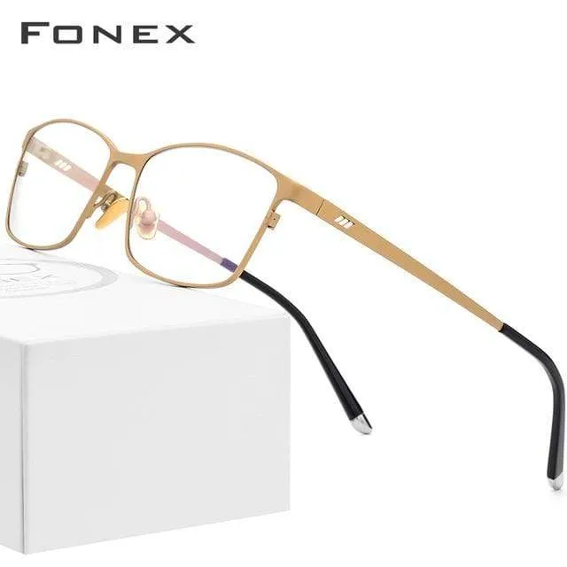 Titan Brillenrahmen Männer Square Eyewear Male Classic Volloptische Brillenfassungen Gafas Oculos 8505