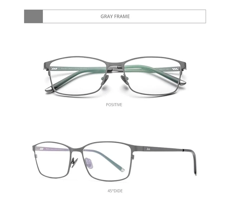 Titan Brillenrahmen Männer Square Eyewear Male Classic Volloptische Brillenfassungen Gafas Oculos 8505