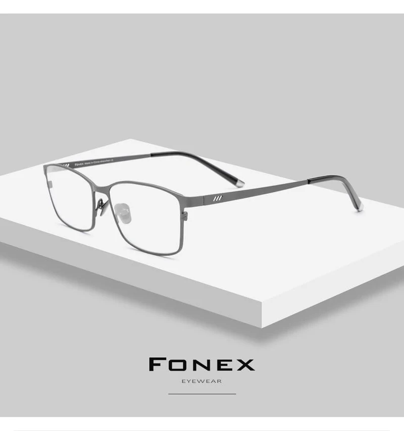 Titan Brillenrahmen Männer Square Eyewear Male Classic Volloptische Brillenfassungen Gafas Oculos 8505