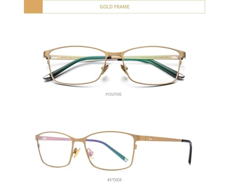 Titan Brillenrahmen Männer Square Eyewear Male Classic Volloptische Brillenfassungen Gafas Oculos 8505
