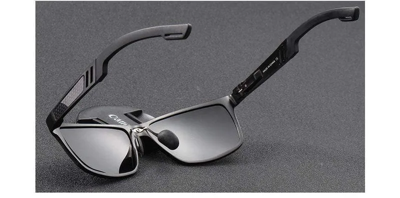 Polarisierte Sonnenbrille für Männer aus Aluminium-Magnesium, Sonnenbrille für Autofahrer, rechteckige Sonnenbrillen für Männer, Oculos Masculino