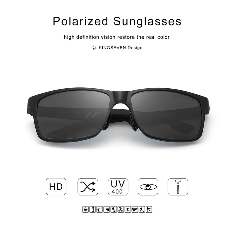 Polarisierte Sonnenbrille für Männer aus Aluminium-Magnesium, Sonnenbrille für Autofahrer, rechteckige Sonnenbrillen für Männer, Oculos Masculino