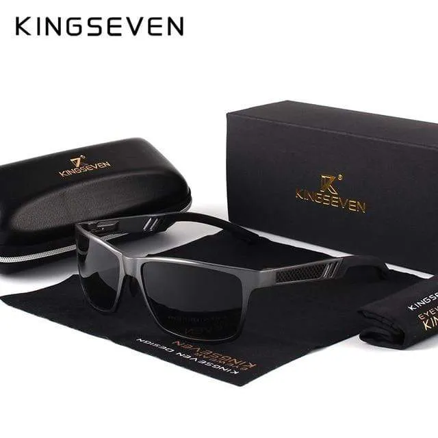 Polarisierte Sonnenbrille für Männer aus Aluminium-Magnesium, Sonnenbrille für Autofahrer, rechteckige Sonnenbrillen für Männer, Oculos Masculino