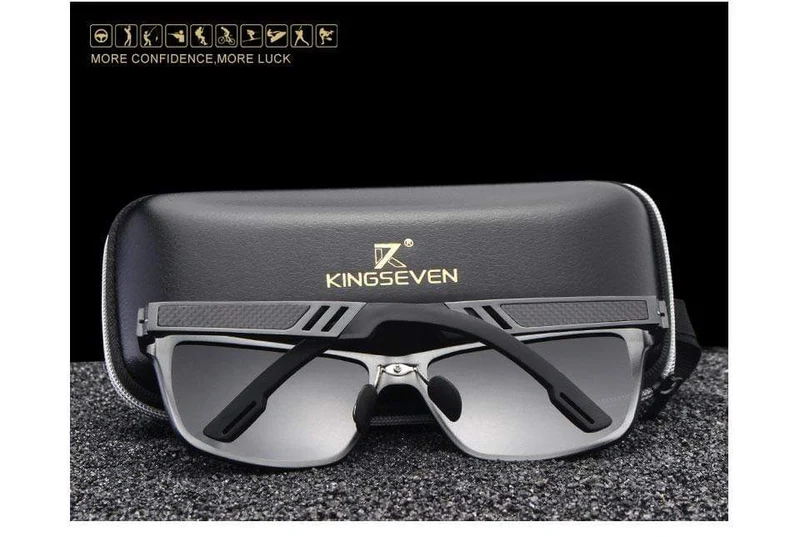 Polarisierte Sonnenbrille für Männer aus Aluminium-Magnesium, Sonnenbrille für Autofahrer, rechteckige Sonnenbrillen für Männer, Oculos Masculino