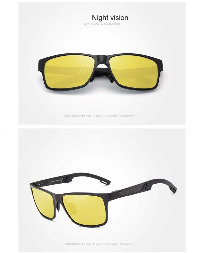 Polarisierte Sonnenbrille für Männer aus Aluminium-Magnesium, Sonnenbrille für Autofahrer, rechteckige Sonnenbrillen für Männer, Oculos Masculino