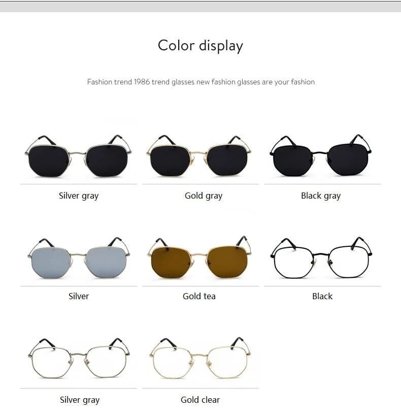 Männer Sunglases Hexagon sonnenbrille NEUE Frauen Metall Rahmen Angeln Brille Gold tee Brillen lentes de sol hombre okulary UV400