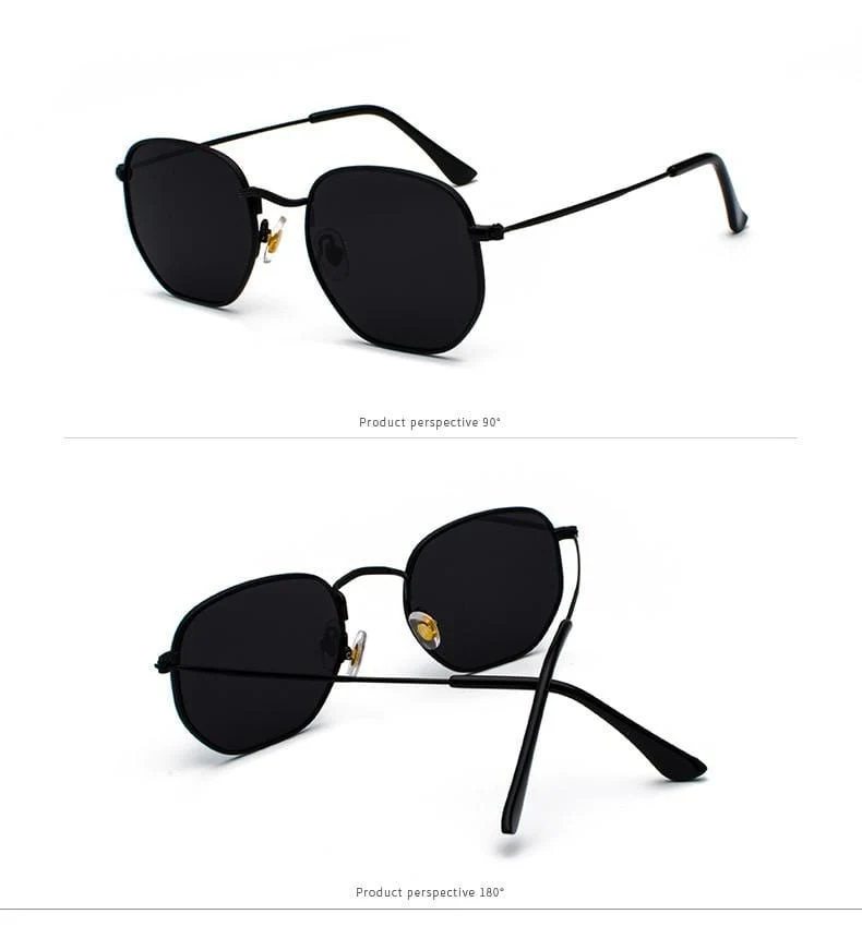 Männer Sunglases Hexagon sonnenbrille NEUE Frauen Metall Rahmen Angeln Brille Gold tee Brillen lentes de sol hombre okulary UV400