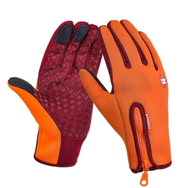Windstopper Wasserdichte Handschuhe Fahrradhandschuhe Winter Vollfinger Reithandschuhe Warme Angel GEL Handschuhe