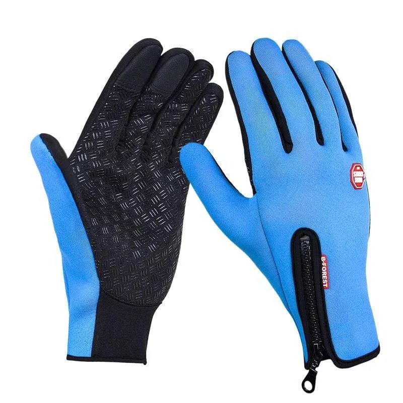 Windstopper Wasserdichte Handschuhe Fahrradhandschuhe Winter Vollfinger Reithandschuhe Warme Angel GEL Handschuhe