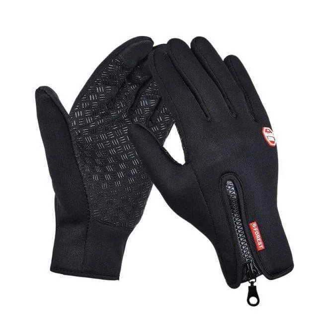 Windstopper Wasserdichte Handschuhe Fahrradhandschuhe Winter Vollfinger Reithandschuhe Warme Angel GEL Handschuhe