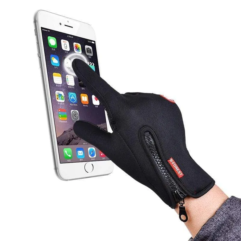 Windstopper Wasserdichte Handschuhe Fahrradhandschuhe Winter Vollfinger Reithandschuhe Warme Angel GEL Handschuhe