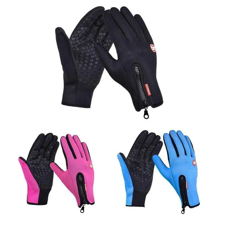 Windstopper Wasserdichte Handschuhe Fahrradhandschuhe Winter Vollfinger Reithandschuhe Warme Angel GEL Handschuhe