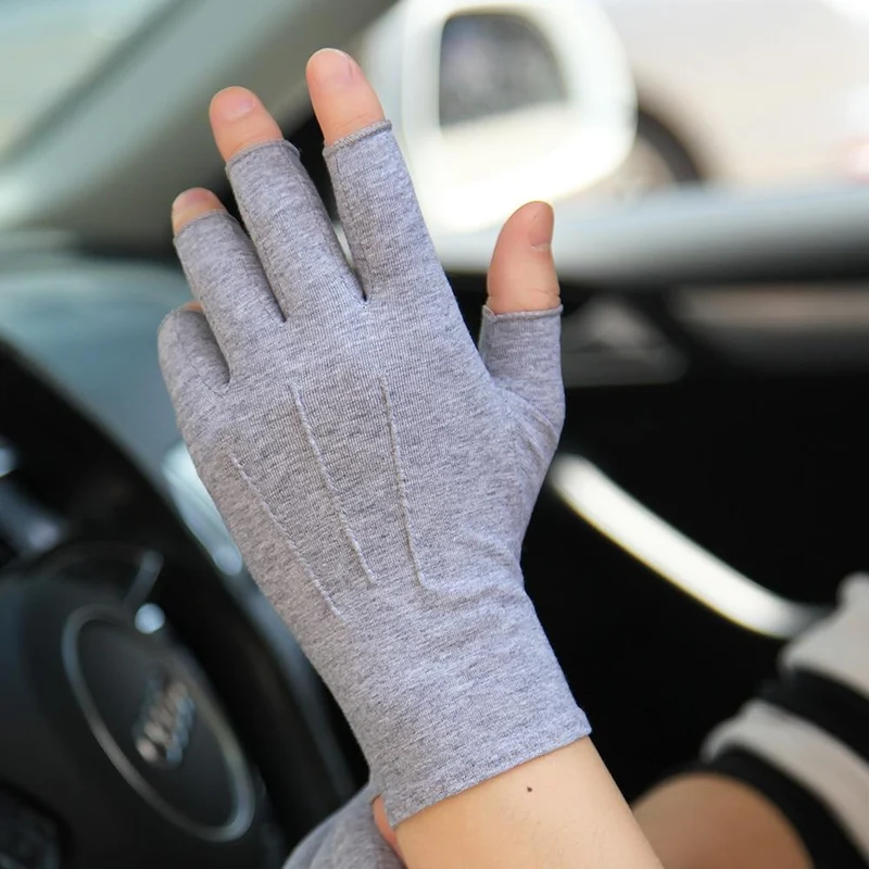 Handschuhe Halbfinger Mann Frau Frühling Sommer Neue Dünne Stil Rutschfeste Autofahren Halbfinger Handschuhe Unisex SZ109N
