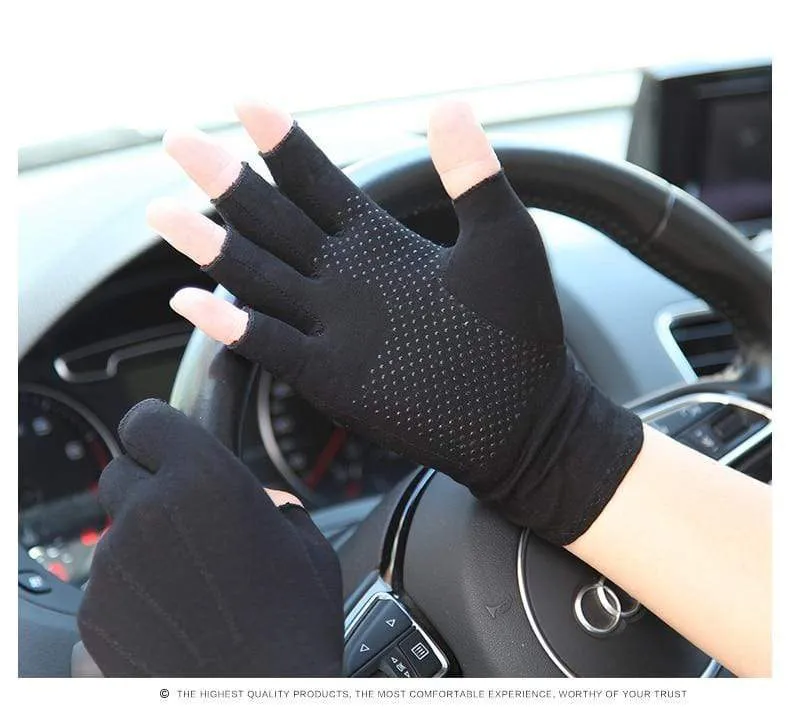 Handschuhe Halbfinger Mann Frau Frühling Sommer Neue Dünne Stil Rutschfeste Autofahren Halbfinger Handschuhe Unisex SZ109N