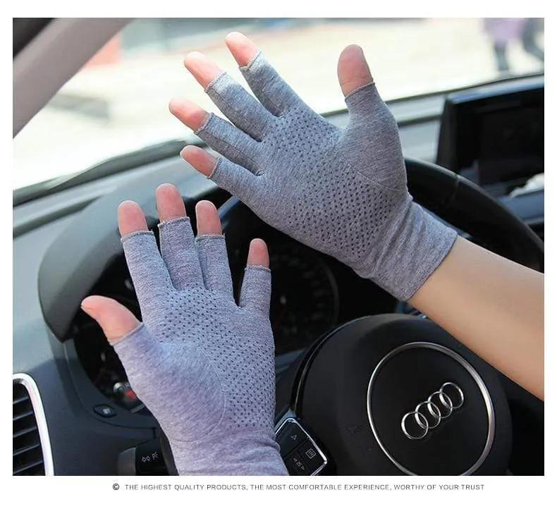 Handschuhe Halbfinger Mann Frau Frühling Sommer Neue Dünne Stil Rutschfeste Autofahren Halbfinger Handschuhe Unisex SZ109N