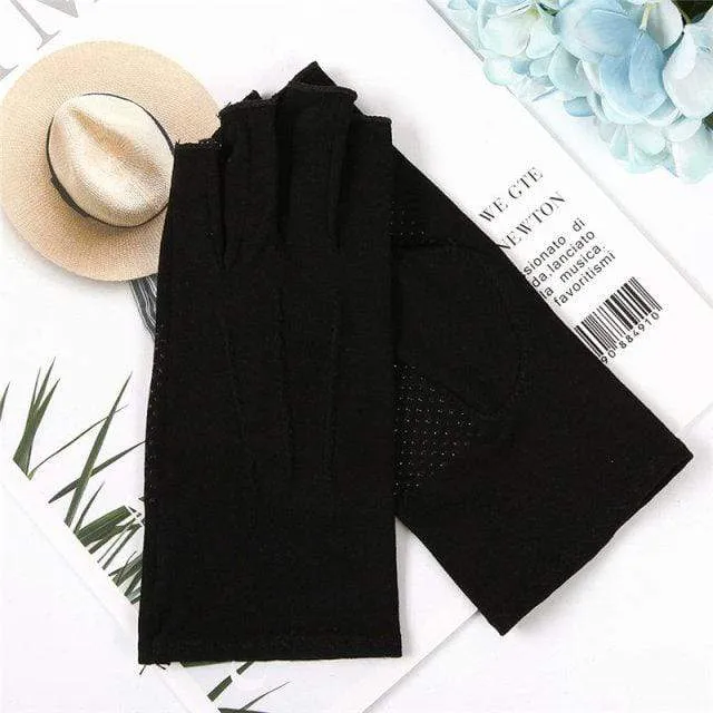 Handschuhe Halbfinger Mann Frau Frühling Sommer Neue Dünne Stil Rutschfeste Autofahren Halbfinger Handschuhe Unisex SZ109N