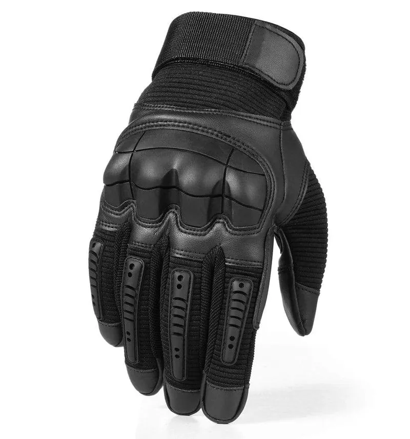 Schwarz Moto Motocross Handschuh Männer Leder Motorrad Vollfinger Handschuhe Radfahren Fahrrad Reiten BMX Enduro Arbeit Fäustlinge Sommer