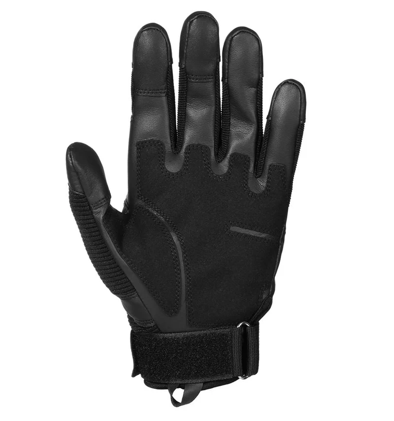 Schwarz Moto Motocross Handschuh Männer Leder Motorrad Vollfinger Handschuhe Radfahren Fahrrad Reiten BMX Enduro Arbeit Fäustlinge Sommer
