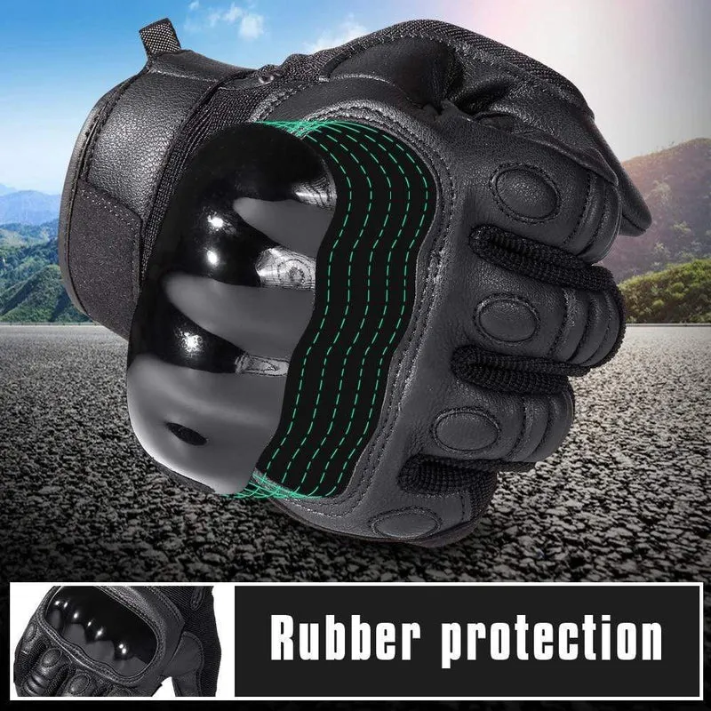 Schwarz Moto Motocross Handschuh Männer Leder Motorrad Vollfinger Handschuhe Radfahren Fahrrad Reiten BMX Enduro Arbeit Fäustlinge Sommer