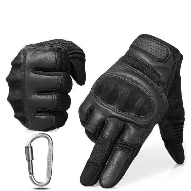 Schwarz Moto Motocross Handschuh Männer Leder Motorrad Vollfinger Handschuhe Radfahren Fahrrad Reiten BMX Enduro Arbeit Fäustlinge Sommer